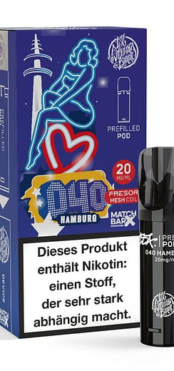 187 Strassenbande Pod - Schwarze Taube - 20 mg Nikotin - 600 Züge