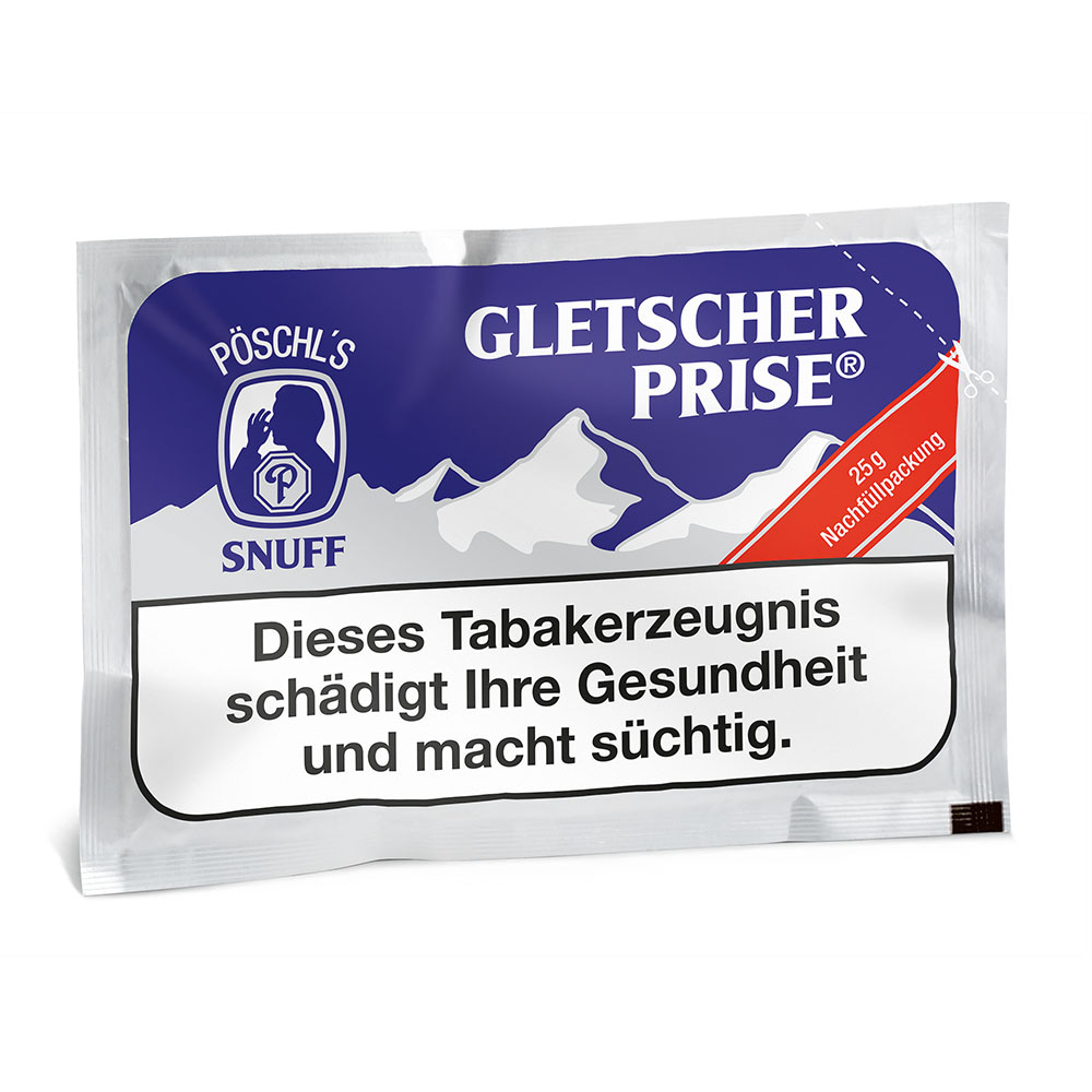 Pöschl Gletscherprise 25g Tüte Snuff Schnupftabak